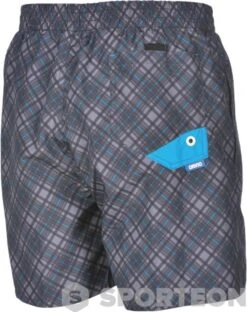 Arena Printed Check 2 Boxer Grey/Turquoise 8 Arena Printed Check 2 Boxer Grey/Turquoise -Swimming Equipment Store arena printed check 2 boxer grey turquoise original 2