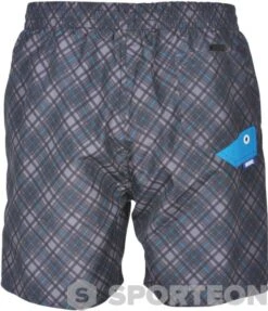Arena Printed Check 2 Boxer Grey/Turquoise 9 Arena Printed Check 2 Boxer Grey/Turquoise -Swimming Equipment Store arena printed check 2 boxer grey turquoise original 3