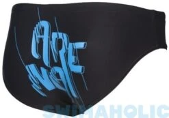 Arena Razzle Dazzle Brief Junior Black/Turquoise -Swimming Equipment Store arena razzle dazzle brief junior black turquoise original 2