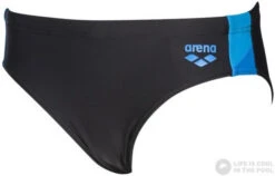 Arena Ren Brief Junior Black/Pix Blue/Turquoise