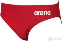 Arena Solid Brief Junior Red