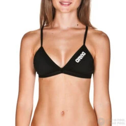 Arena Solid Tie Back Top Black/White 10 Arena Solid Tie Back Top Black/White -Swimming Equipment Store arena solid tie back top black white original 3
