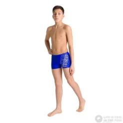 Arena Spotlight Short Junior Neon Blue/White -Swimming Equipment Store arena spotlight short junior neon blue white original 3