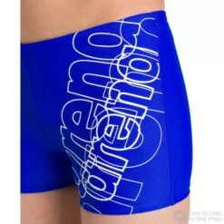 Arena Spotlight Short Junior Neon Blue/White -Swimming Equipment Store arena spotlight short junior neon blue white original 4