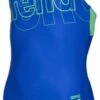 Arena Spotlight Swim Pro Back One Piece Junior Neon Blue/Golf Green -Swimming Equipment Store arena spotlight swim pro back one piece junior neon blue golf green original