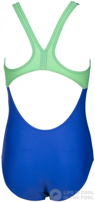 Arena Spotlight Swim Pro Back One Piece Junior Neon Blue/Golf Green 6 Arena Spotlight Swim Pro Back One Piece Junior Neon Blue/Golf Green - Image 4