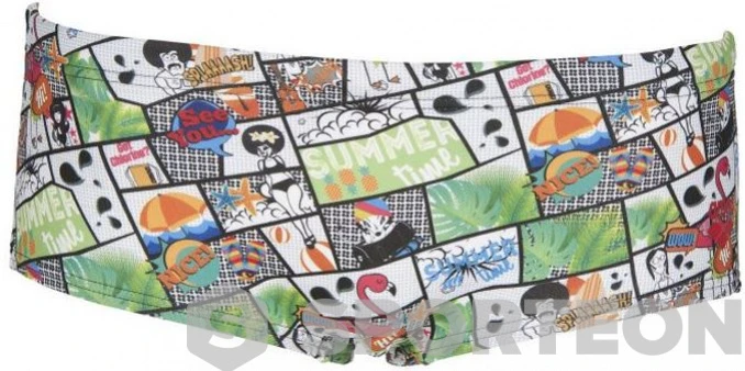 Arena Summer Comics Low Waist Short Shiny Green/Multi 4 Arena Summer Comics Low Waist Short Shiny Green/Multi - Image 2