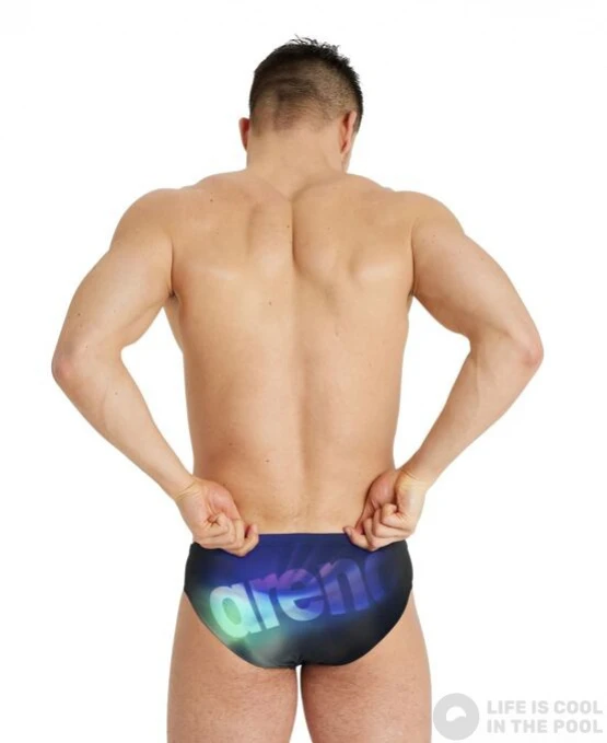 Arena Swim Briefs Placement Black/Soft Green/Multi 6 Arena Swim Briefs Placement Black/Soft Green/Multi - Image 4