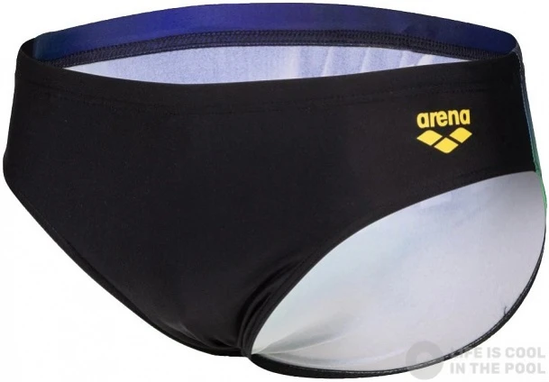 Arena Swim Briefs Placement Black/Soft Green/Multi 3 Arena Swim Briefs Placement Black/Soft Green/Multi