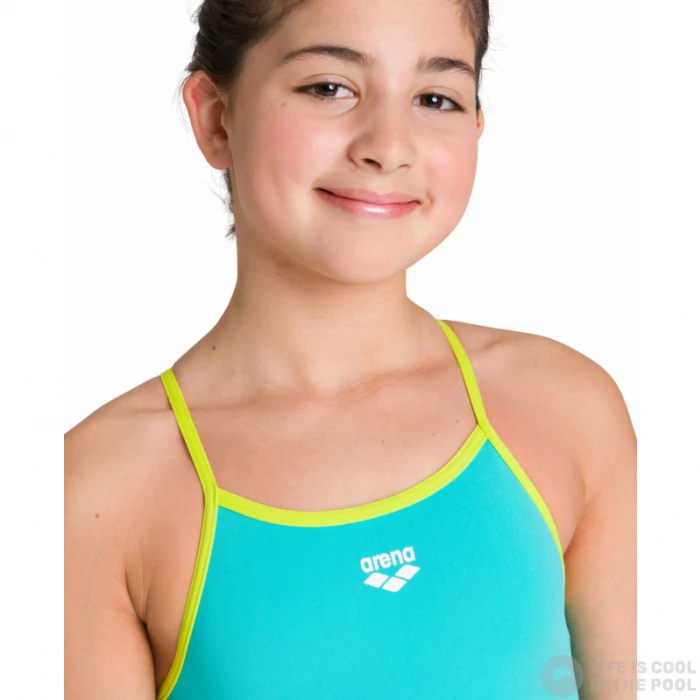 Arena Team Stripe Super Fly Back One Piece Junior Mint/Soft Green 7 Arena Team Stripe Super Fly Back One Piece Junior Mint/Soft Green - Image 5