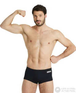 Arena Team Swim Low Waist Short Solid Black -Swimming Equipment Store arena team swim low waist short solid black original 2