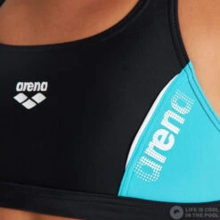 Arena Thrice Two Pieces Junior Black/Martinica/White -Swimming Equipment Store arena thrice two pieces junior black martinica white original 3