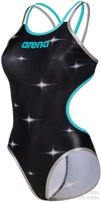 Arena Women One Swimsuit Double Cross One Back Black/Multi 3 Arena Women One Swimsuit Double Cross One Back Black/Multi