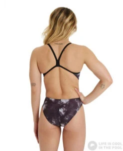 Arena Women Swimsuit Challenge Back Allover Black/Multi -Swimming Equipment Store arena women swimsuit challenge back allover black multi original 2