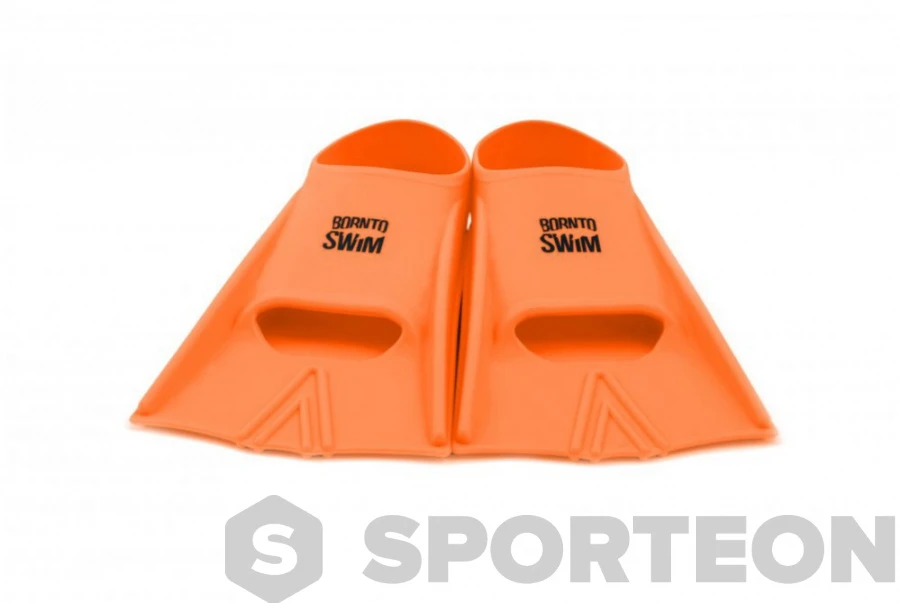BornToSwim Junior Short Fins Orange 5 BornToSwim Junior Short Fins Orange - Image 3