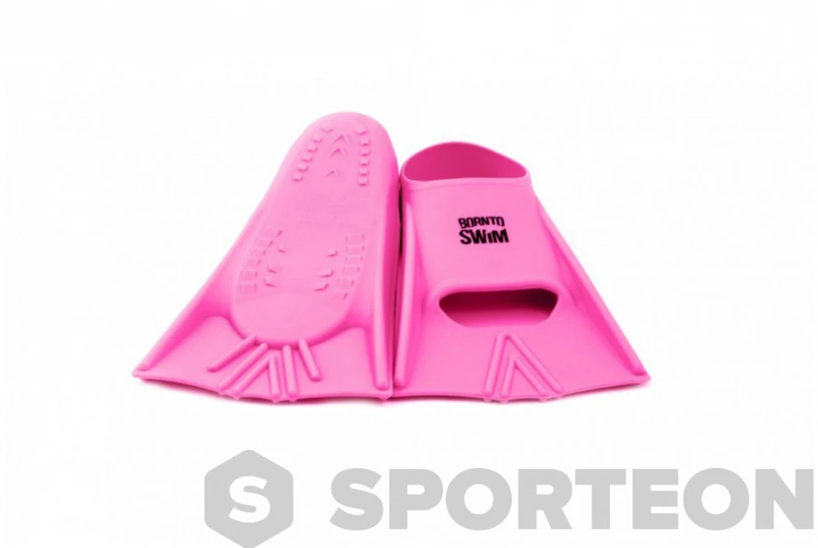 BornToSwim Junior Short Fins Pink 4 BornToSwim Junior Short Fins Pink - Image 2
