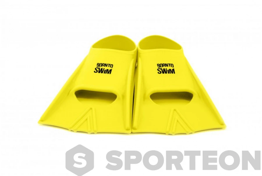 BornToSwim Junior Short Fins Yellow 4 BornToSwim Junior Short Fins Yellow - Image 2
