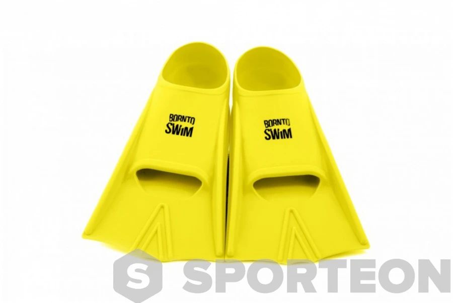 BornToSwim Junior Short Fins Yellow 5 BornToSwim Junior Short Fins Yellow - Image 3
