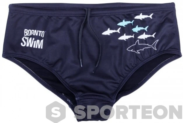 BornToSwim Sharks Brief Black 3 BornToSwim Sharks Brief Black