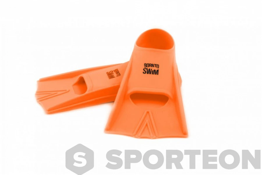 BornToSwim Short Fins Orange 4 BornToSwim Short Fins Orange - Image 2