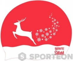 BornToSwim Snowflakes Reindeer Cap