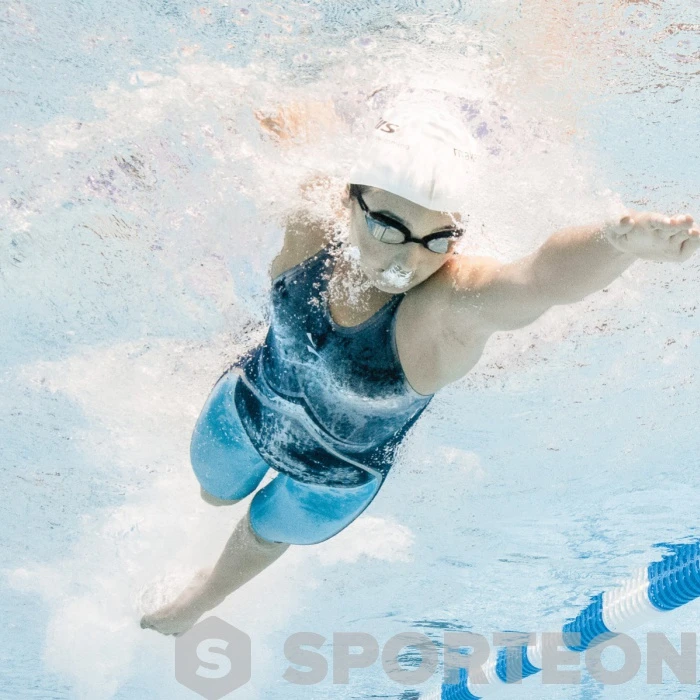 Finis Rival Open Back Kneeskin Navy/Aqua 4 Finis Rival Open Back Kneeskin Navy/Aqua - Image 2