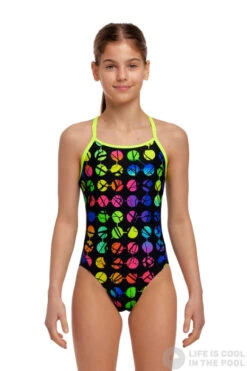 Funkita Broken Circle Diamond Back One Piece Girls -Swimming Equipment Store funkita broken circle diamond back one piece girls original 1