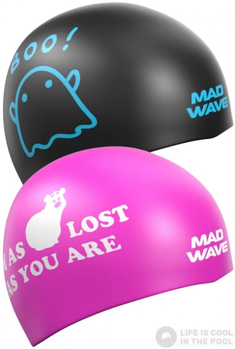 Mad Wave Boo! Reversible Swim Cap 4 Mad Wave Boo! Reversible Swim Cap - Image 2