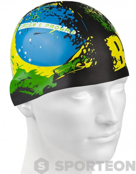 Mad Wave Brazil Swim Cap 3 Mad Wave Brazil Swim Cap