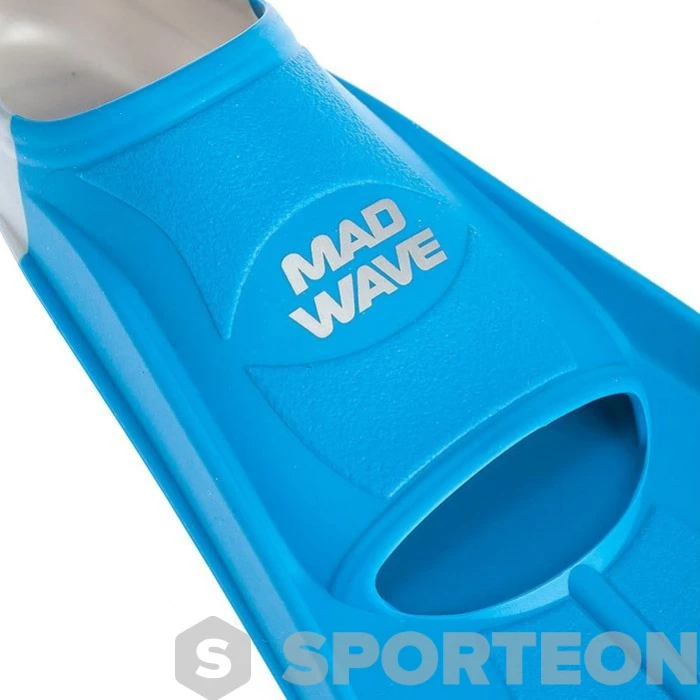 Mad Wave Short Training Fins Blue 6 Mad Wave Short Training Fins Blue - Image 4