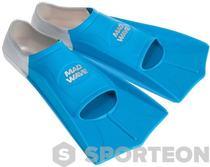 Mad Wave Short Training Fins Blue 3 Mad Wave Short Training Fins Blue