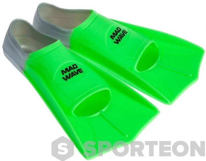 Mad Wave Short Training Fins Green 3 Mad Wave Short Training Fins Green