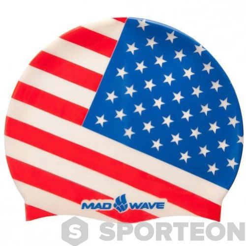 Mad Wave USA Swim Cap 3 Mad Wave USA Swim Cap