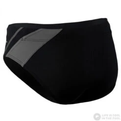 Michael Phelps Manu Brief Black/Grey -Swimming Equipment Store michael phelps manu brief black grey original 2