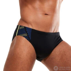 Speedo 7cm Tech Panel Brief Black/Chroma Blue/Spritz 12 Speedo 7cm Tech Panel Brief Black/Chroma Blue/Spritz -Swimming Equipment Store speedo 7cm tech panel brief black chroma blue spritz original 4