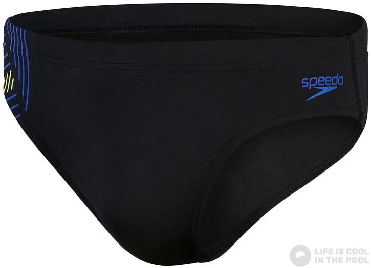 Speedo 7cm Tech Panel Brief Black/Chroma Blue/Spritz 3 Speedo 7cm Tech Panel Brief Black/Chroma Blue/Spritz