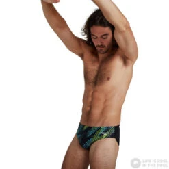 Speedo Allover 7cm Brief Black/Light Adriatic/Acid/USA Charcoal 13 Speedo Allover 7cm Brief Black/Light Adriatic/Acid/USA Charcoal -Swimming Equipment Store speedo allover 7cm brief black light adriatic acid usa charcoal original 4