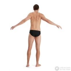 Speedo Allover 7cm Brief Black/USA Charcoal/White -Swimming Equipment Store speedo allover 7cm brief black usa charcoal white original 3