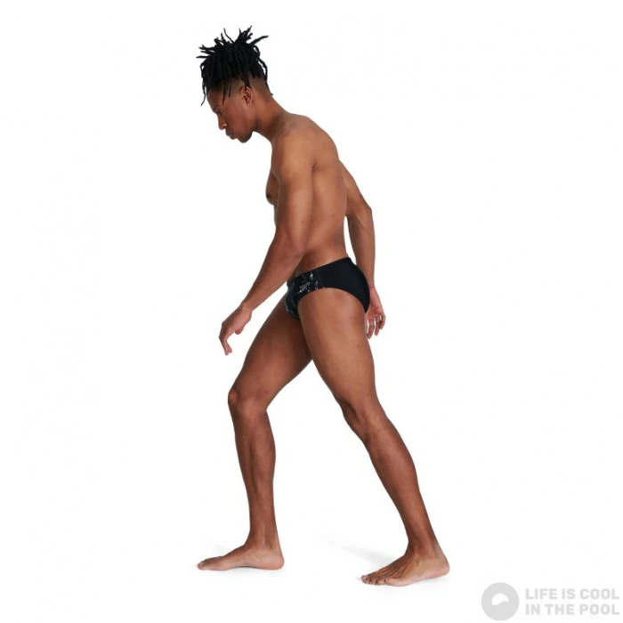 Speedo Allover 7cm Brief Black/White/USA Charcoal 5 Speedo Allover 7cm Brief Black/White/USA Charcoal - Image 3