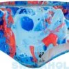 Speedo Allover Digital 14cm Brief Black/Phoenix Red/Powder Blue/Beautiful Blue
