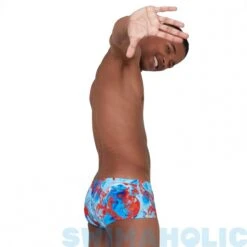 Speedo Allover Digital 14cm Brief Black/Phoenix Red/Powder Blue/Beautiful Blue -Swimming Equipment Store speedo allover digital 14cm brief black phoenix red powder blue beautiful blue original 6