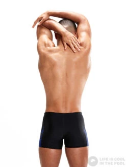 Speedo Allover V-Cut Aquashort Black/Chroma Blue 11 Speedo Allover V-Cut Aquashort Black/Chroma Blue -Swimming Equipment Store speedo allover v cut aquashort black chroma blue original 3