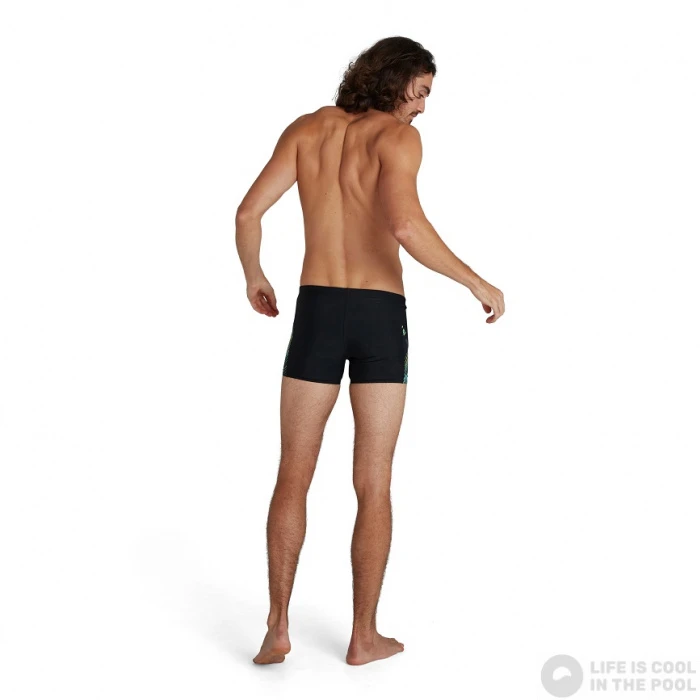 Speedo Allover V-Cut Aquashort Black/Light Adriatic/Acid/USA Charcoal 6 Speedo Allover V-Cut Aquashort Black/Light Adriatic/Acid/USA Charcoal - Image 4