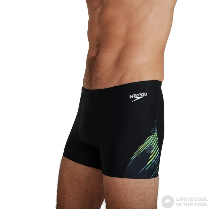 Speedo Allover V-Cut Aquashort Black/Light Adriatic/Acid/USA Charcoal 8 Speedo Allover V-Cut Aquashort Black/Light Adriatic/Acid/USA Charcoal - Image 6