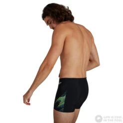 Speedo Allover V-Cut Aquashort Black/Light Adriatic/Acid/USA Charcoal 15 Speedo Allover V-Cut Aquashort Black/Light Adriatic/Acid/USA Charcoal -Swimming Equipment Store speedo allover v cut aquashort black light adriatic acid usa charcoal original 6