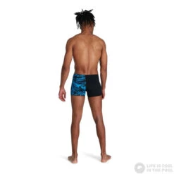 Speedo Allover V-Cut Aquashort Black/Pool 10 Speedo Allover V-Cut Aquashort Black/Pool -Swimming Equipment Store speedo allover v cut aquashort black pool original 2