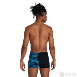 Speedo Allover V-Cut Aquashort Black/Pool 13 Speedo Allover V-Cut Aquashort Black/Pool -Swimming Equipment Store speedo allover v cut aquashort black pool original 5