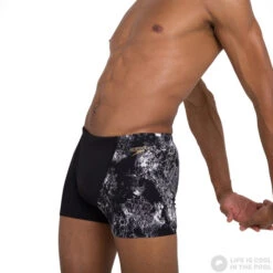 Speedo Allover V-Cut Aquashort Black/USA Charcoal/White 9 Speedo Allover V-Cut Aquashort Black/USA Charcoal/White -Swimming Equipment Store speedo allover v cut aquashort black usa charcoal white original 3