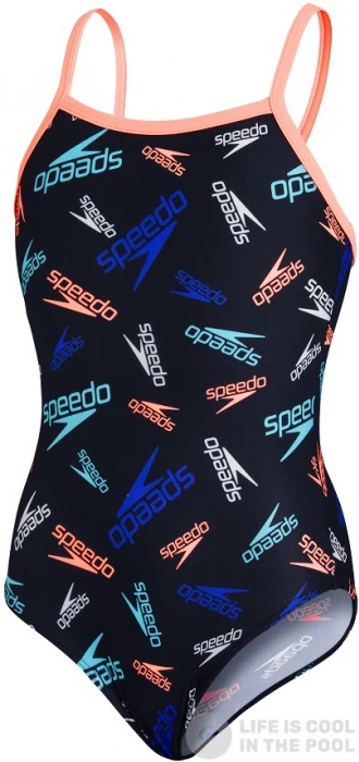 Speedo Boom Logo Thinstrap Muscleback Girl Black/Neon Fire/Light Adriatic 3 Speedo Boom Logo Thinstrap Muscleback Girl Black/Neon Fire/Light Adriatic
