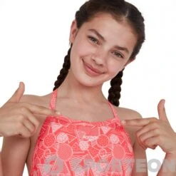 Speedo DazzleGeo Allover X Back 1 Piece Girl Phoenix Red/Powder Blush 14 Speedo DazzleGeo Allover X Back 1 Piece Girl Phoenix Red/Powder Blush -Swimming Equipment Store speedo dazzlegeo allover x back 1 piece girl phoenix red powder blush original 4